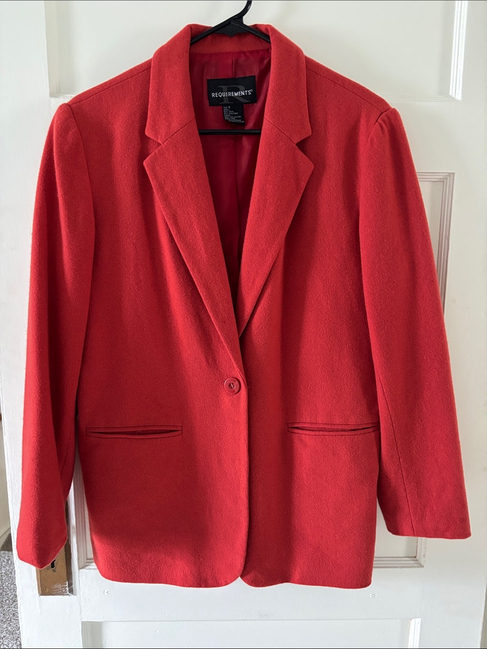 Requirements Orange Single-Button Tailored Blazer